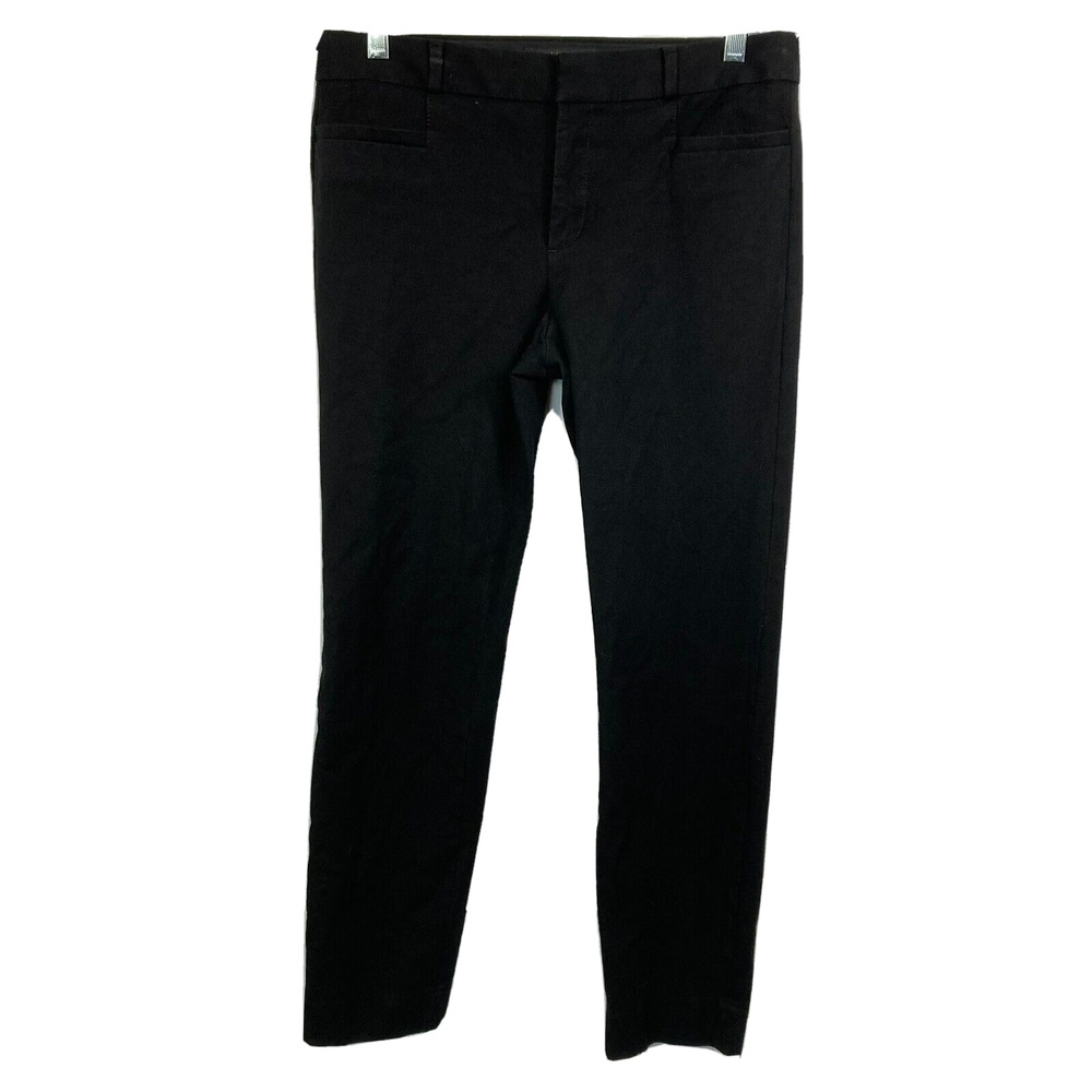 Banana Republic Pants Womens Sz 4 Black Sloan Dress Stretch Pockets‎ Ankle
